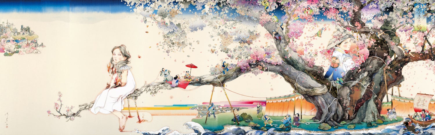 《江戸淡墨大桜》( 部分 ) 2016 年 丸沼芸術の森