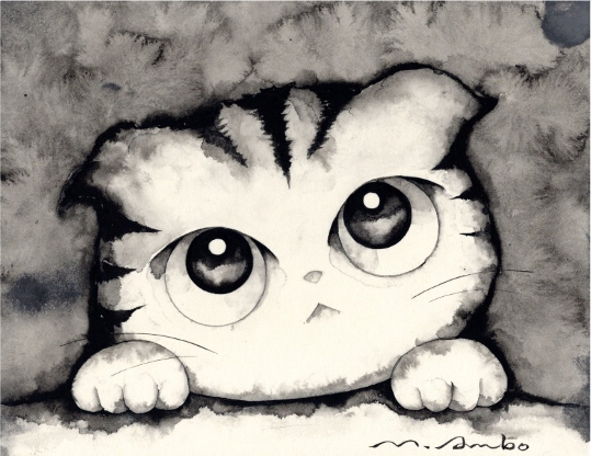 原画：「猫のあんぼももこです♥」