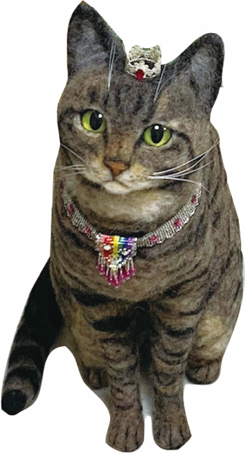 羊毛フェルト　Maron　リアル猫　等身大