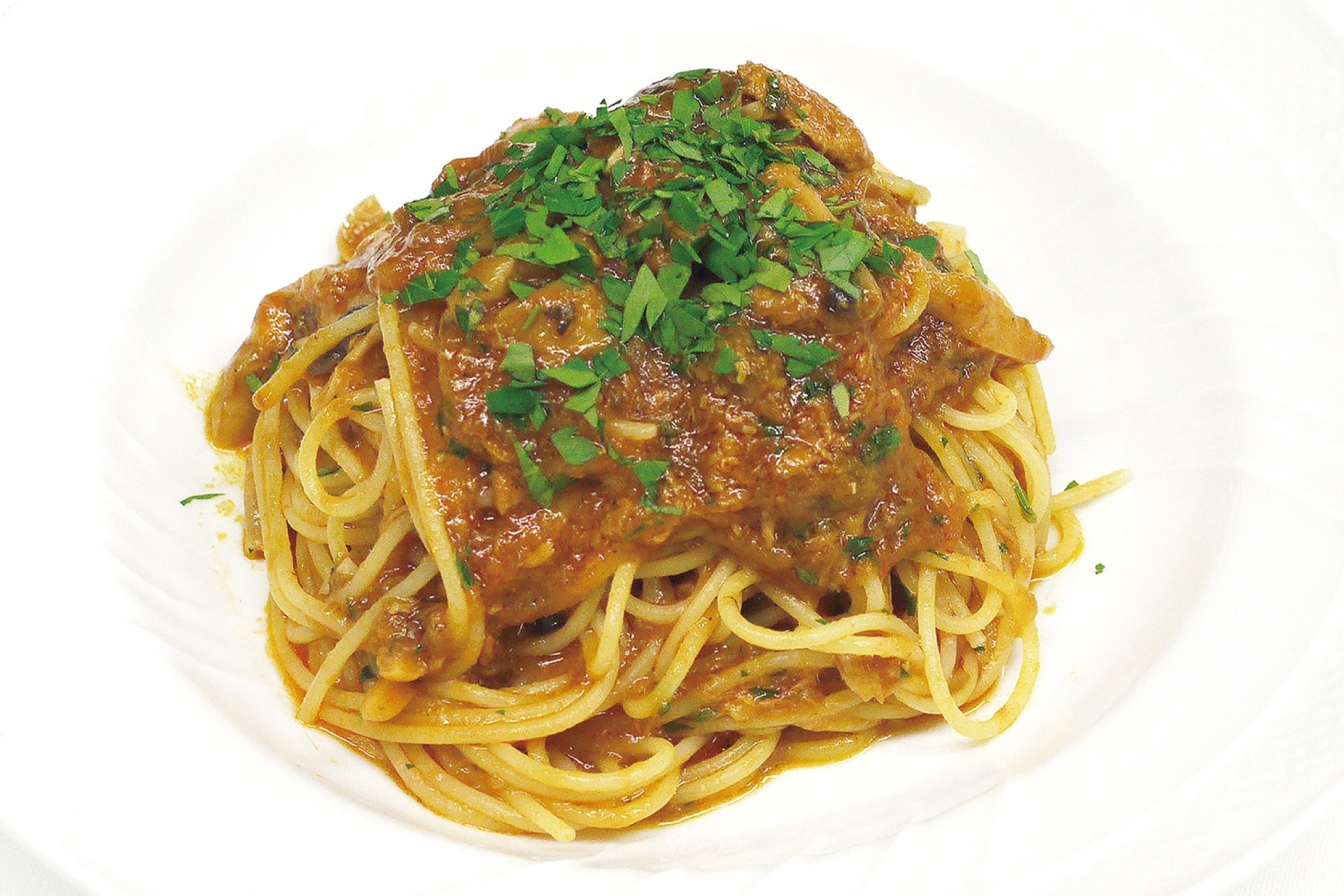 きのことツナの木こり風スパゲッティ