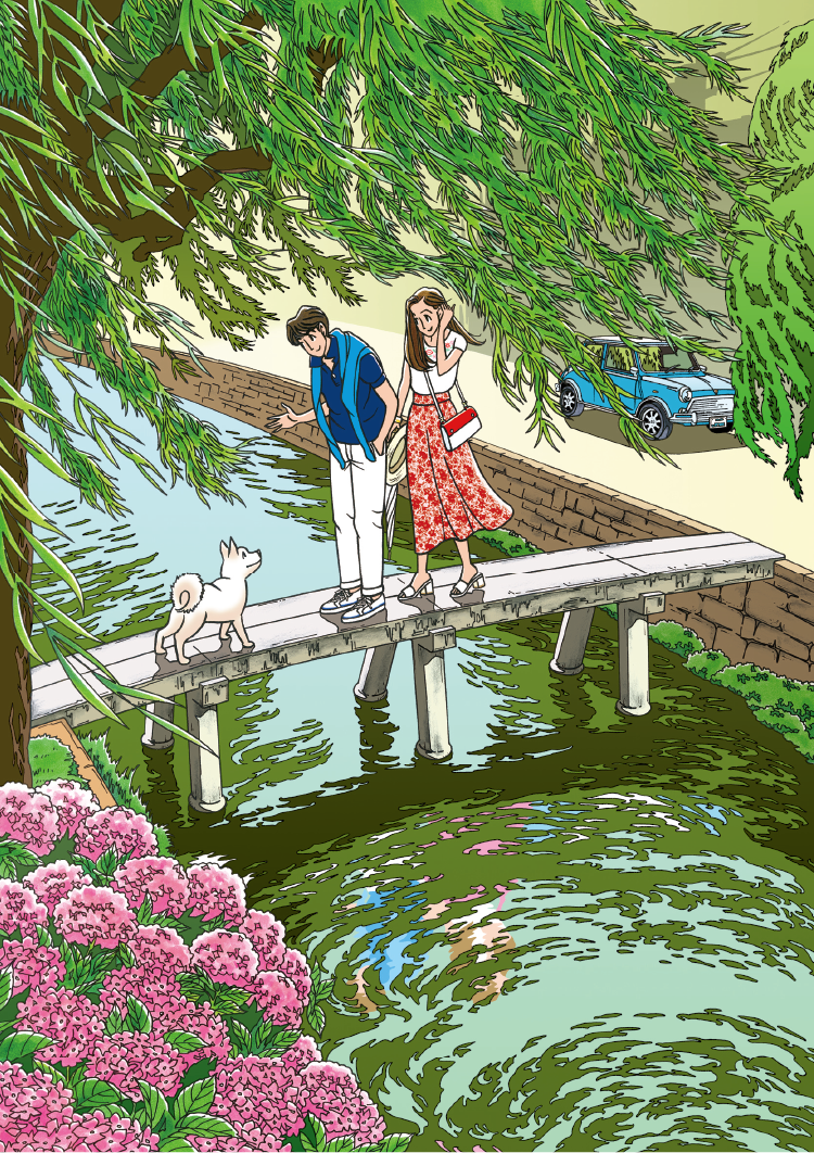 ハートカクテル40周年記念「わたせせいぞう展 〜カラフルな京の