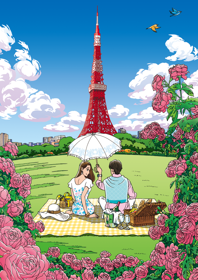 ハートカクテル40周年記念「わたせせいぞう展 〜カラフルな京の風