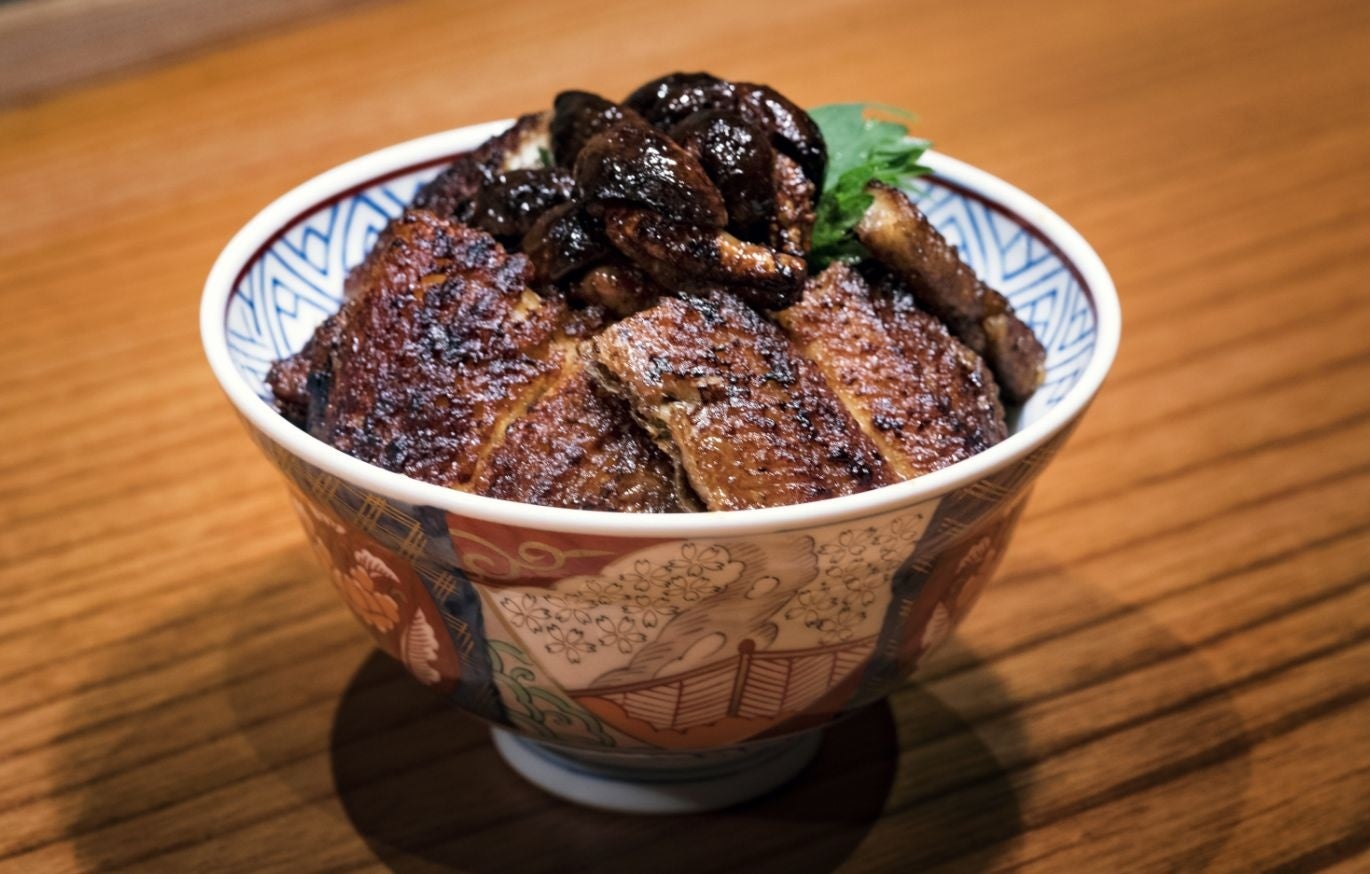 肝入り上うなぎ丼(数量限定、吸いもの・香のもの・一品付き) 税込6,600円