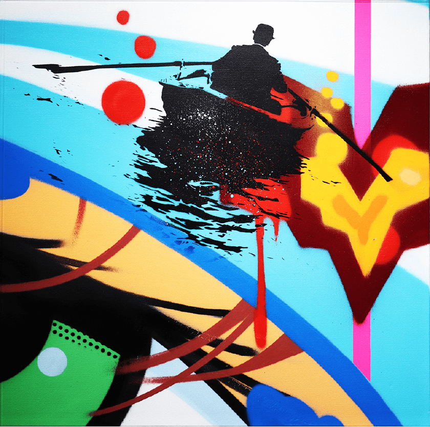 スプレーアート原画(時は満ちた)