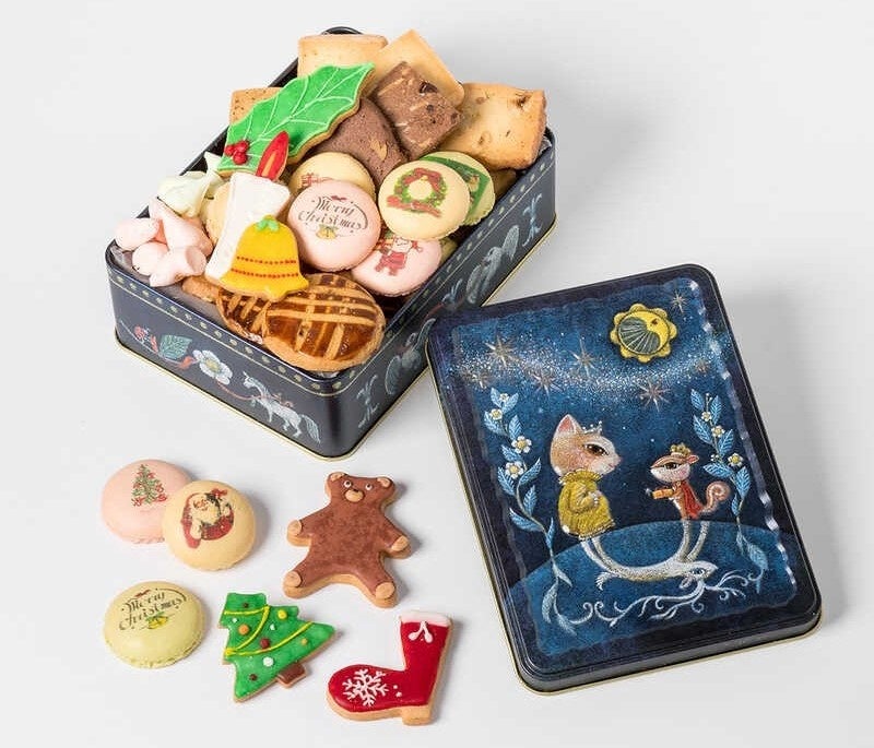 ▲【ラ・ヴィ・アン・ローズ】クリスマスクッキー缶　税込3,888円