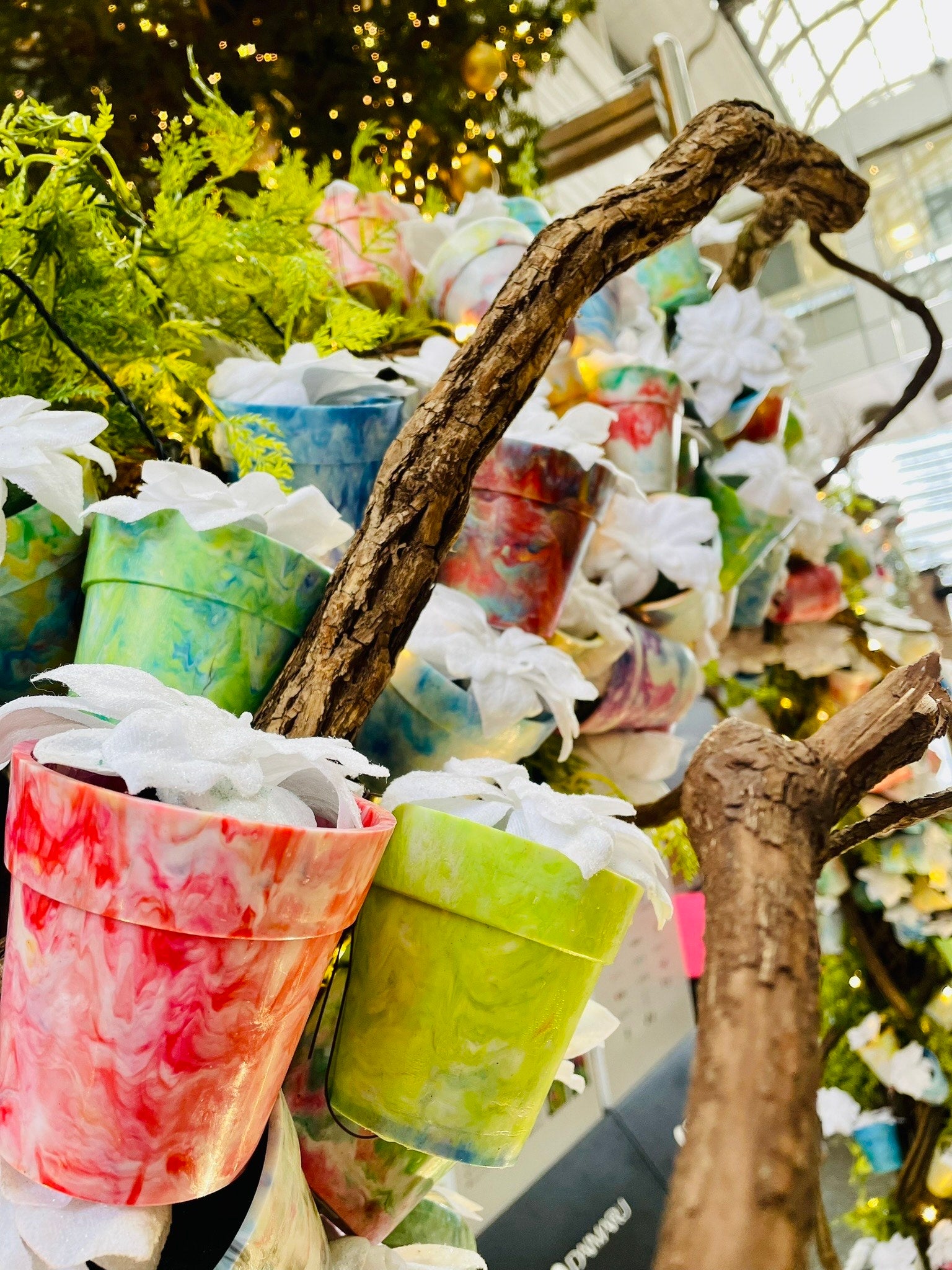 完成したフラワーポット