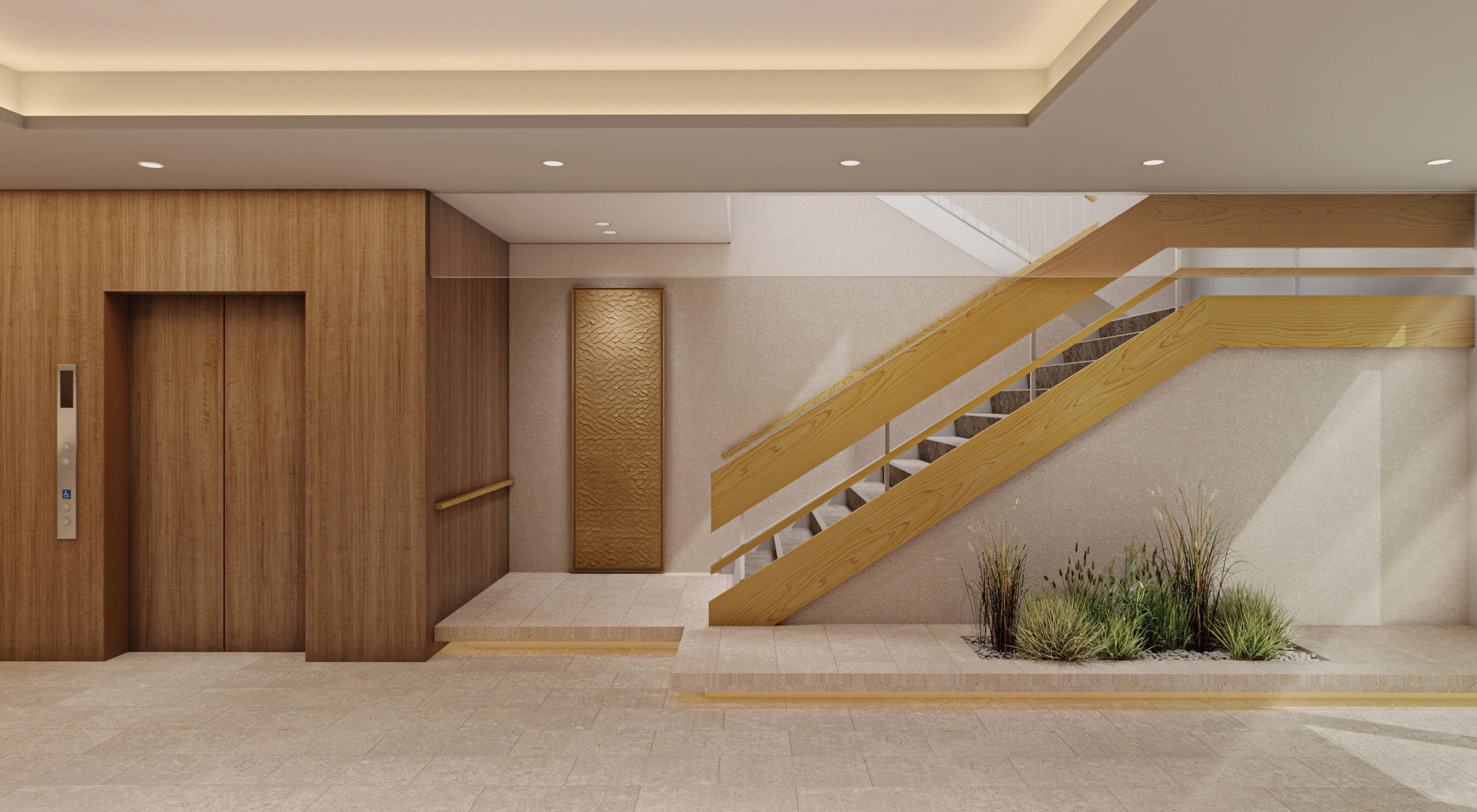 １F エントランスロビー　※完成イメージ