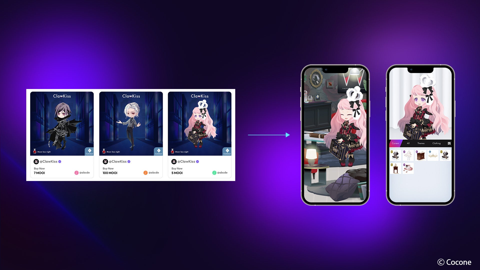 着せ替えできるNFTで“Dress & Earn”＞ココネのweb3アプリ第3弾