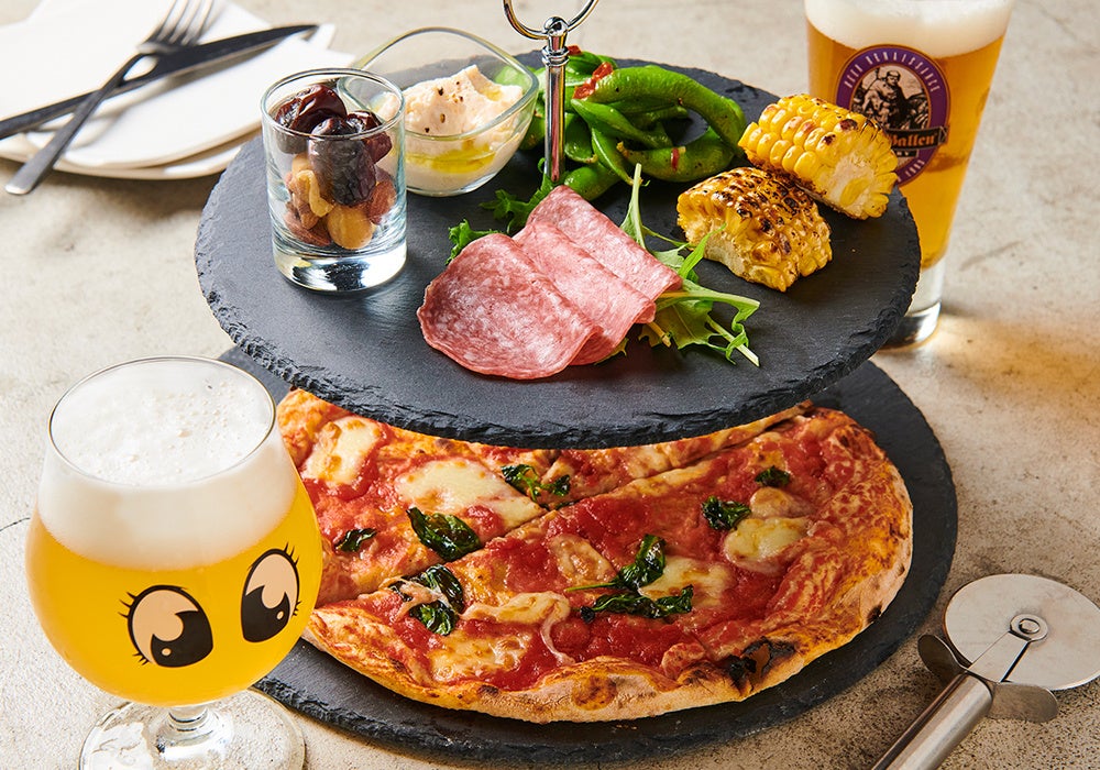 ビール屋のアフタヌーンティースタンド “おつまみタワー” 夏バージョン