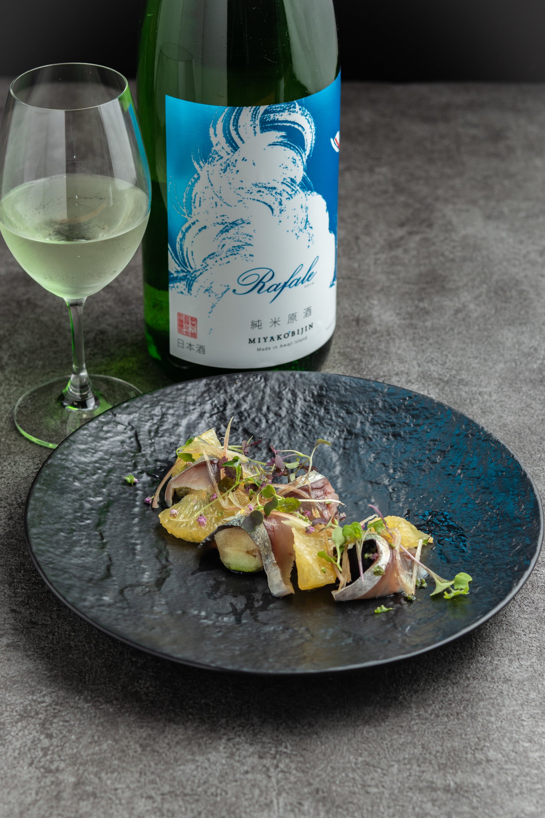 「真鯖のマリネ 水ナスと柑橘のサラダ仕立て」1,000円