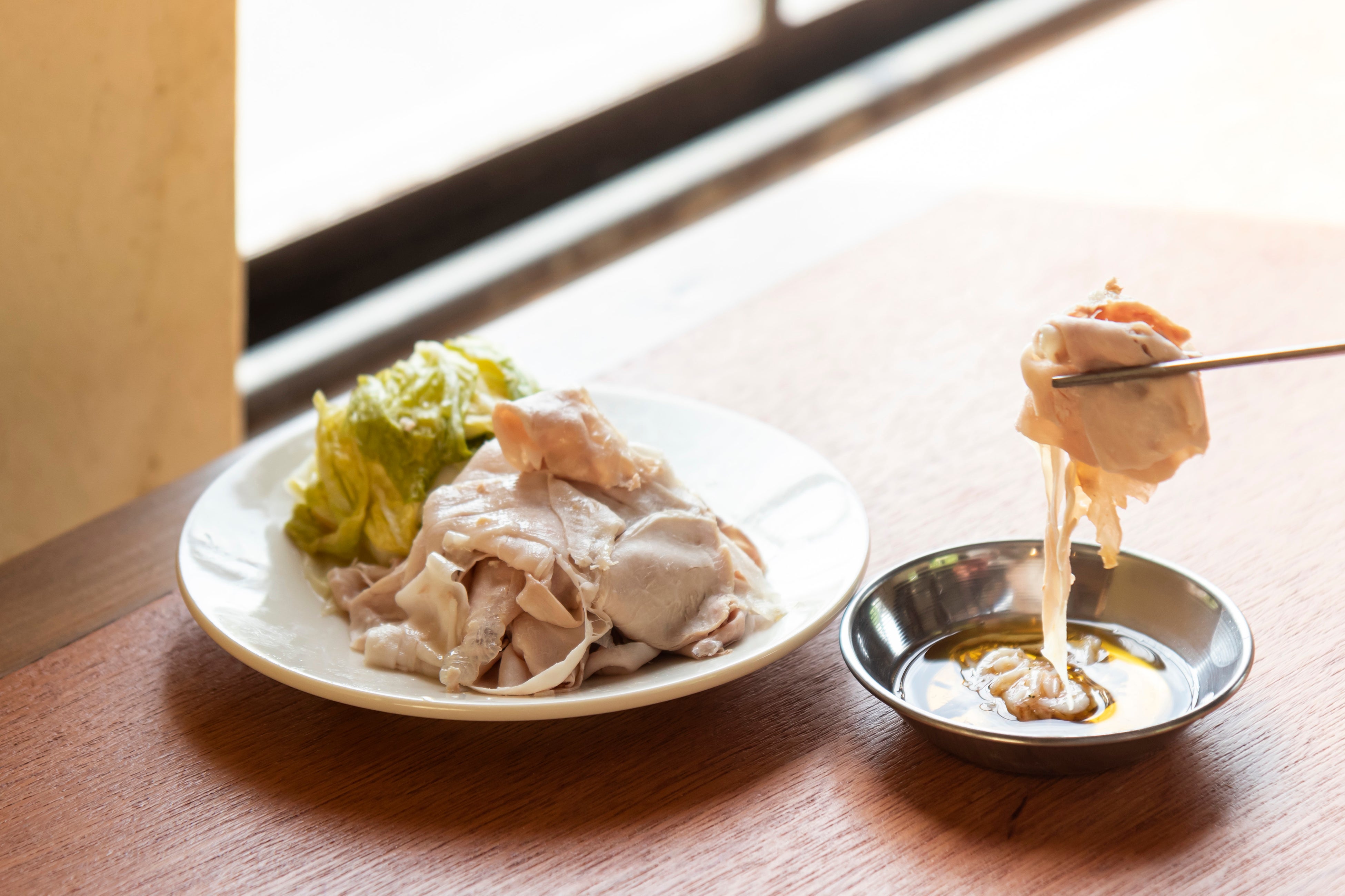 豚の薄切りと 発酵白菜