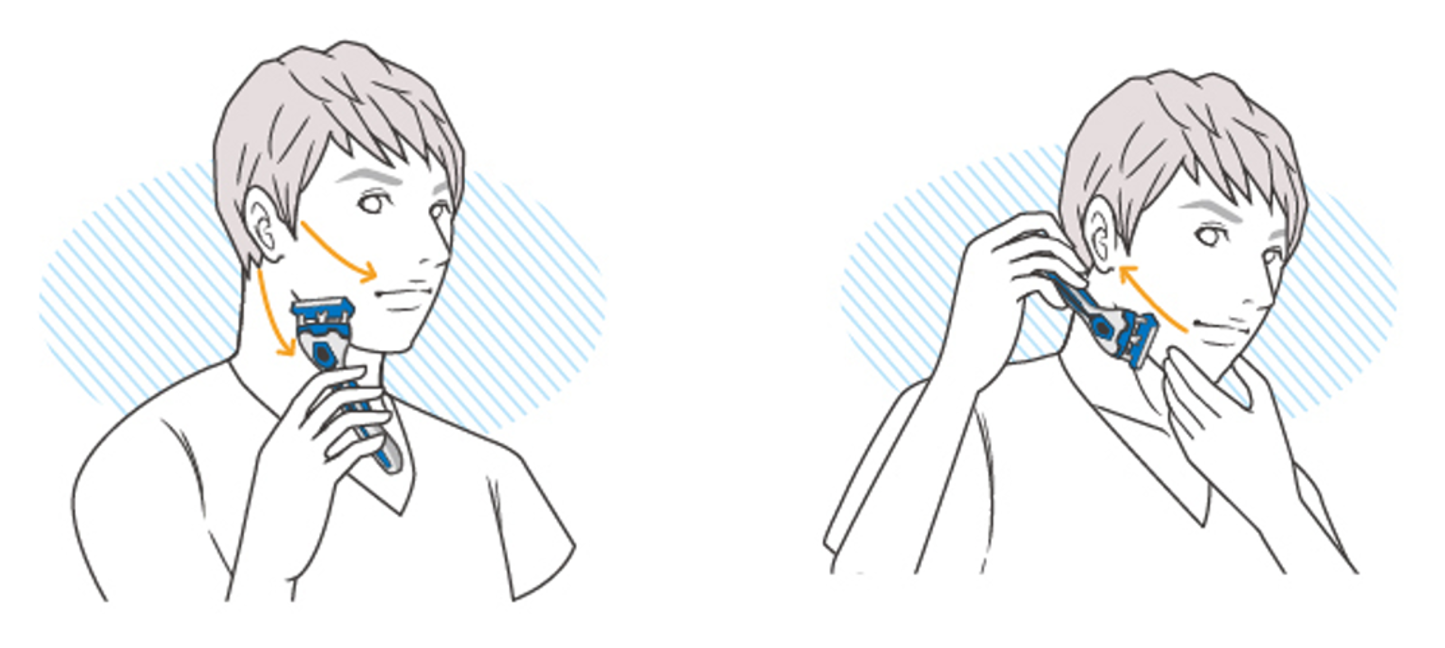 順剃り・逆剃り