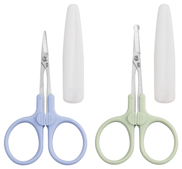 左：オシャレハサミ　右：セーフティハサミ