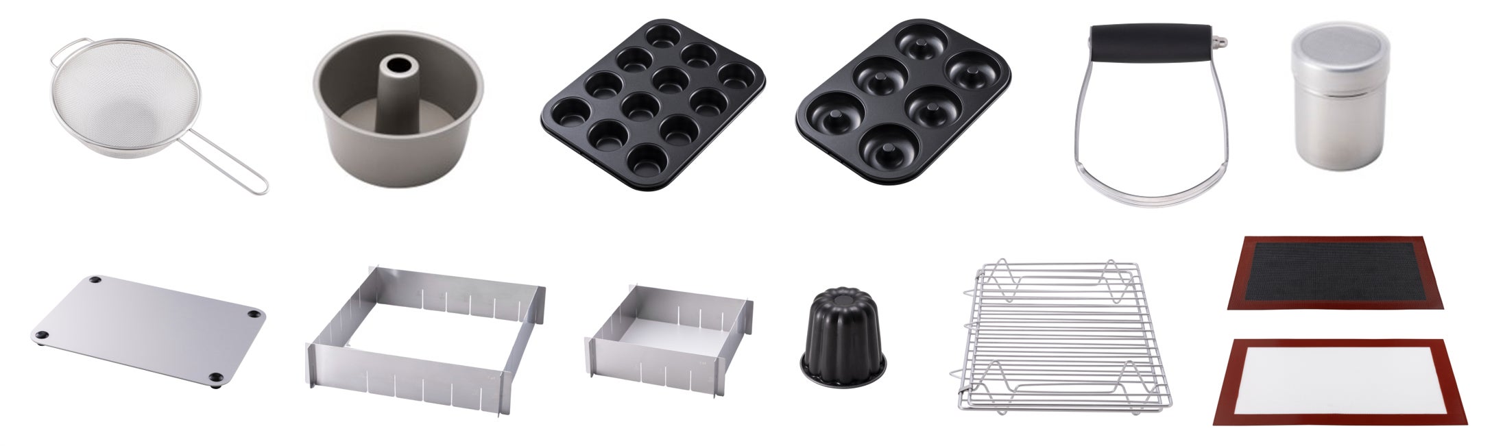 お菓子作りを快適にするラインナップを拡充 製菓型・製菓道具 全13種類 お菓子作りを快適にするラインナップを拡充 製菓型・製菓道具 全13種類