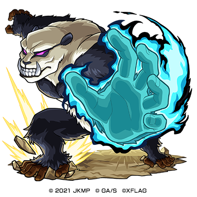 光属性　★5 呪術高専一年 パンダ （進化合成後）　CV：関智一