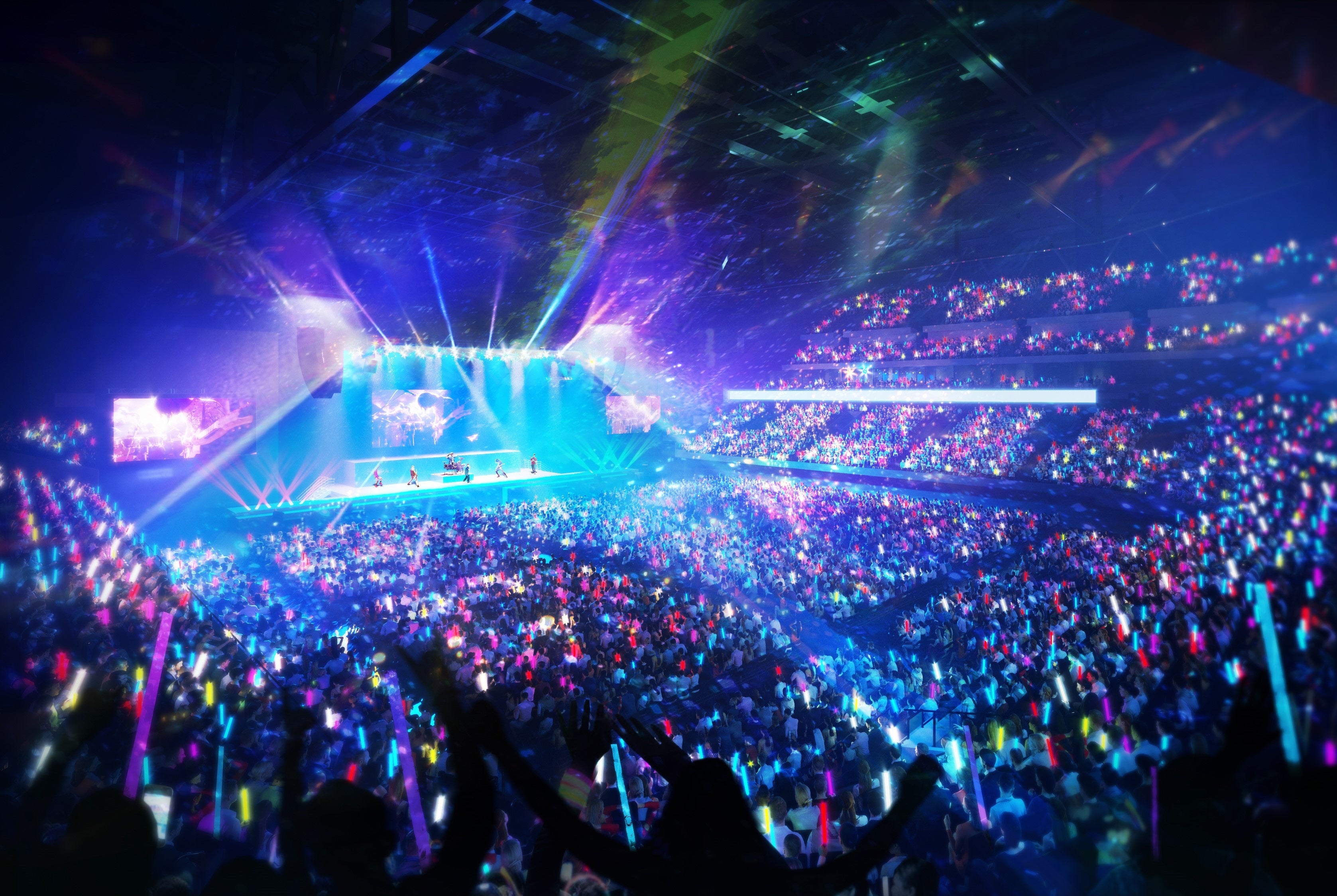 音楽コンサート開催時　CG