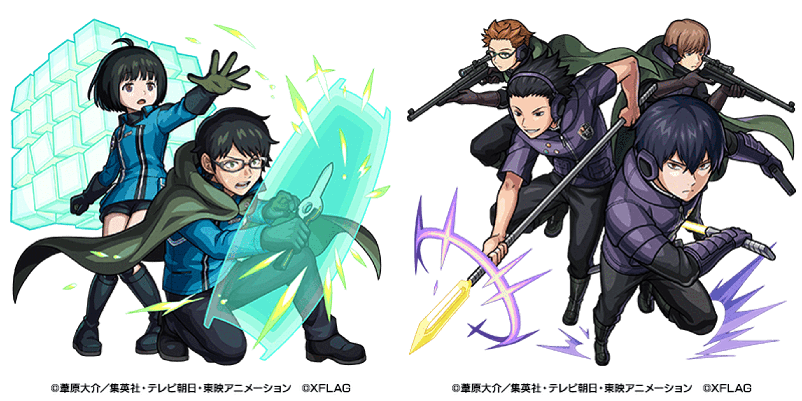 木属性　★6 玉狛第２ 三雲修＆雨取千佳　　　　　　　　　　闇属性　★6 A級7位 三輪隊