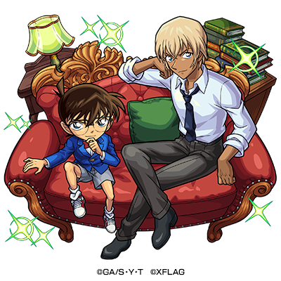 木属性　★6 探偵と公安 江戸川コナン＆降谷零 （獣神化後） CV：高山みなみ（江戸川コナン）、 古谷徹（降谷零）