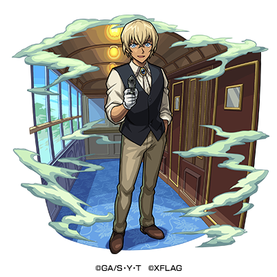 木属性　★6 黒ずくめの組織 バーボン （進化合成後） CV：古谷徹