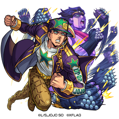 光属性　★6 ジョースター家の血統　空条承太郎 （獣神化後）　CV：小野大輔