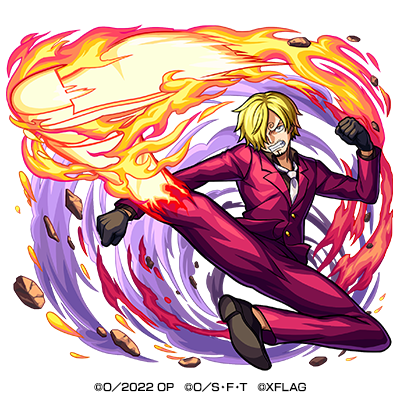 闇属性　★6 黒足のサンジ （獣神化） CV：平田広明