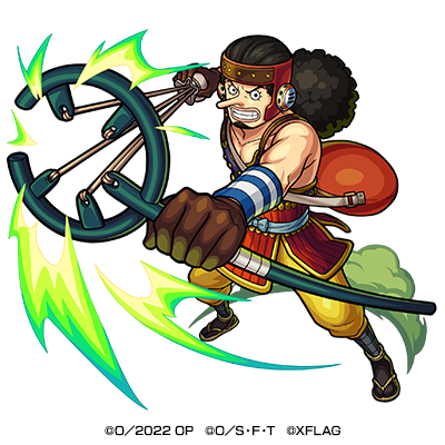 木属性　★5 ゴッド ウソップ （進化） CV：山口勝平