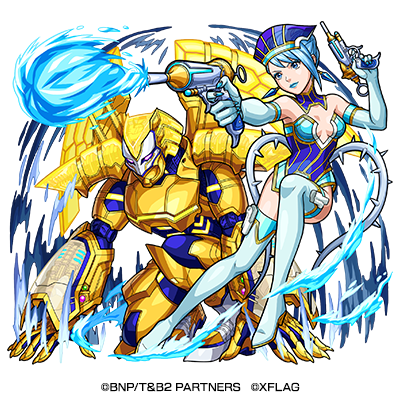 水属性　★6 ブルーローズ＆ゴールデンライアン （獣神化）  CV：寿美菜子（ブルーローズ） 中村悠一（ゴールデンライアン）