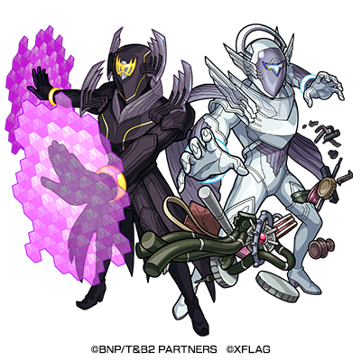 闇属性　★6 Mr. ブラック＆ヒーイズトーマス （進化） CV：千葉翔也（Mr. ブラック） 島﨑信長（ヒーイズトーマス）