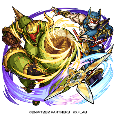 闇属性　★5 折紙サイクロン＆ロックバイソン （進化） CV：岡本信彦（折紙サイクロン） 楠大典（ロックバイソン）