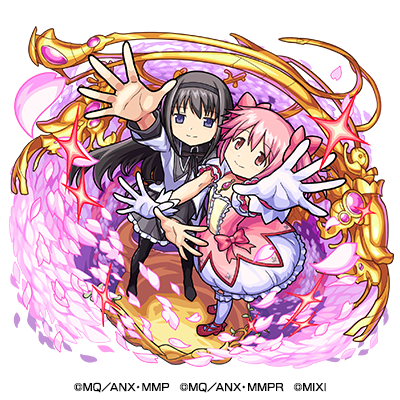 火属性　★6 支え合う二人 まどか＆ほむら （進化） CV：悠木碧（鹿目まどか） 斎藤千和（暁美ほむら）