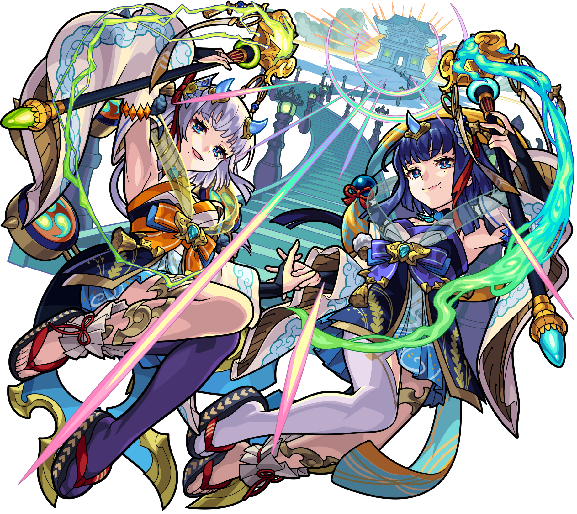 水属性　★6 天の道を守護せし魅惑の双神  風神雷神 （獣神化）