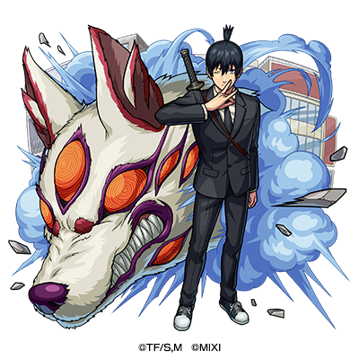 水属性　★6 公安対魔特異4課 早川アキ （獣神化） CV：坂田将吾