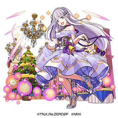 闇属性　★6 聖夜の『くりすますぱーてぃ』エミリアα （獣神化） CV：高橋李依