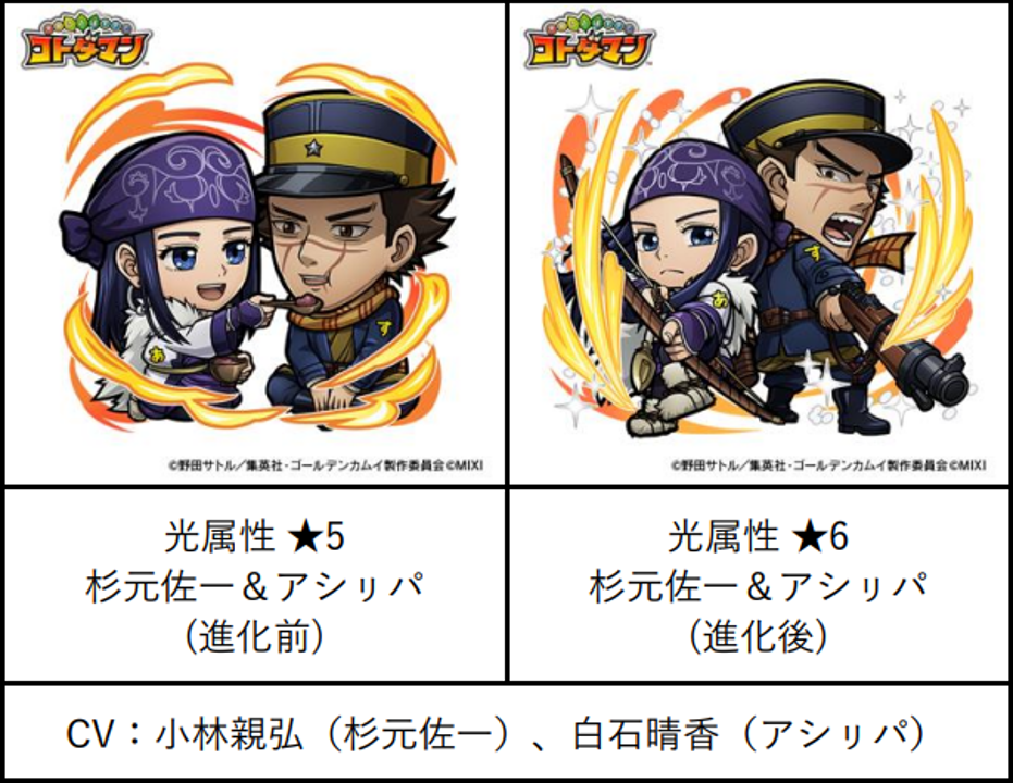 Tvアニメ ゴールデンカムイ コトダマン 12月27日 火 より初コラボ開催 株式会社mixiのプレスリリース