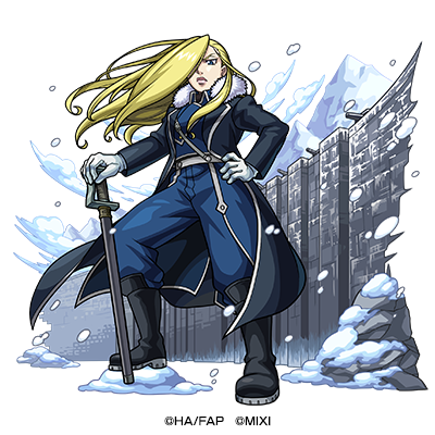 水属性　★6 ブリッグズの北壁 オリヴィエ （獣神化） CV：沢海陽子