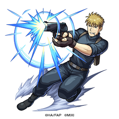 水属性　★6 マスタング隊 ジャン・ハボック （進化） CV：うえだゆうじ