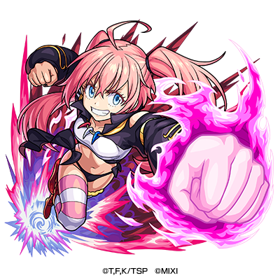 闇属性　★6 破壊の暴君 ミリム （進化） CV：日高里菜