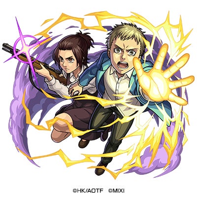 闇属性 ★5 マーレの戦士候補生 ガビ・ブラウン& ファルコ・グライス (進化) CV:佐倉綾音(ガビ)& 花江夏樹(ファルコ)