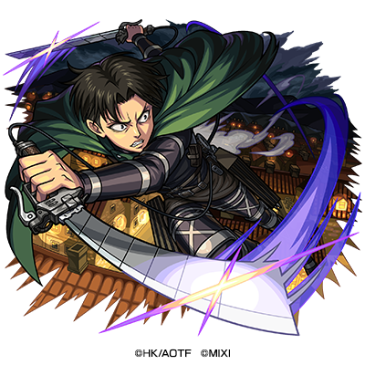 闇属性　★6 パラディ島の悪魔 リヴァイ兵士長 （獣神化・改） CV：神谷浩史