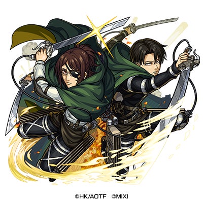 光属性 ★6 長年の戦友 ハンジ・ゾエ& リヴァイ兵士長 (獣神化) CV:朴璐美(ハンジ)& 神谷浩史(リヴァイ)