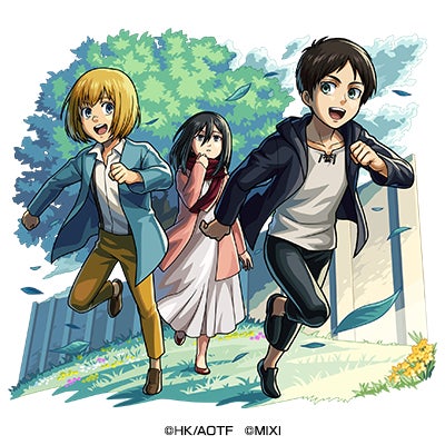 水属性 ★6 幼馴染 エレン&ミカサ&アルミン (進化) CV:梶裕貴(エレン)&石川由依(ミカサ)&井上麻里奈(アルミン)