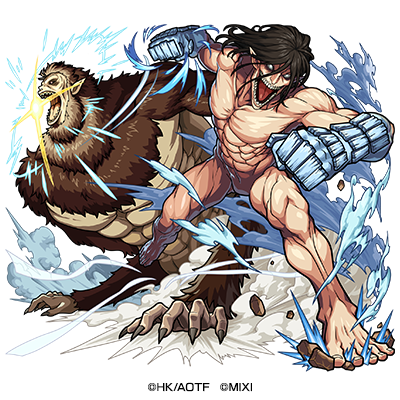 水属性　★6 兄弟 エレン・イェーガー＆ ジーク・イェーガー（進化） CV：梶裕貴（エレン）＆ 子安武人（ジーク）