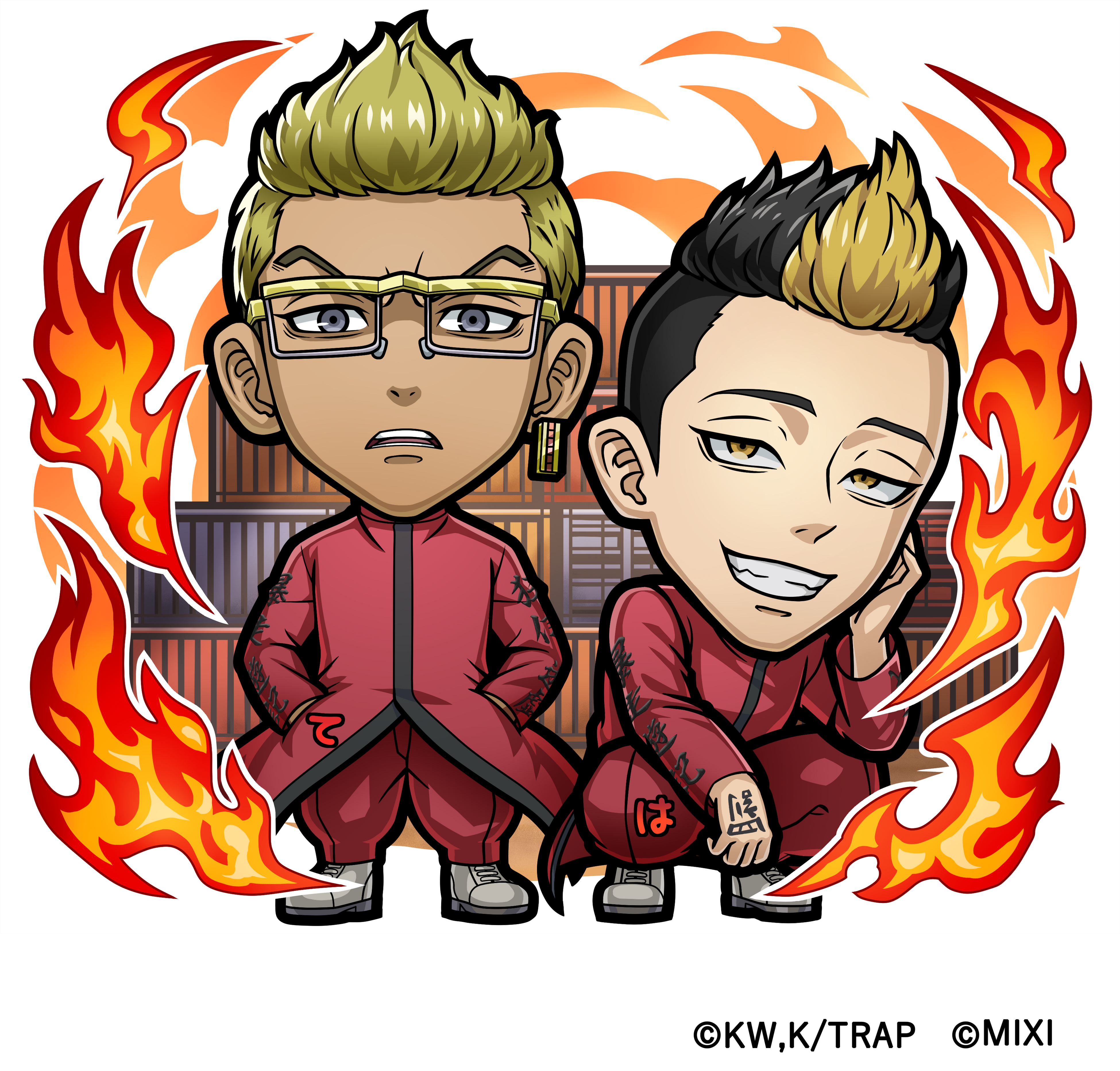 火属性 ★6 稀咲鉄太＆半間修二(関東事変) CV：森久保祥太郎(稀咲鉄太)江口拓也(半間修二）