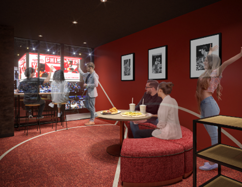 【VIP BOX（8部屋）】アリーナ側を向いて熱気を感じながら食事が出来る部屋