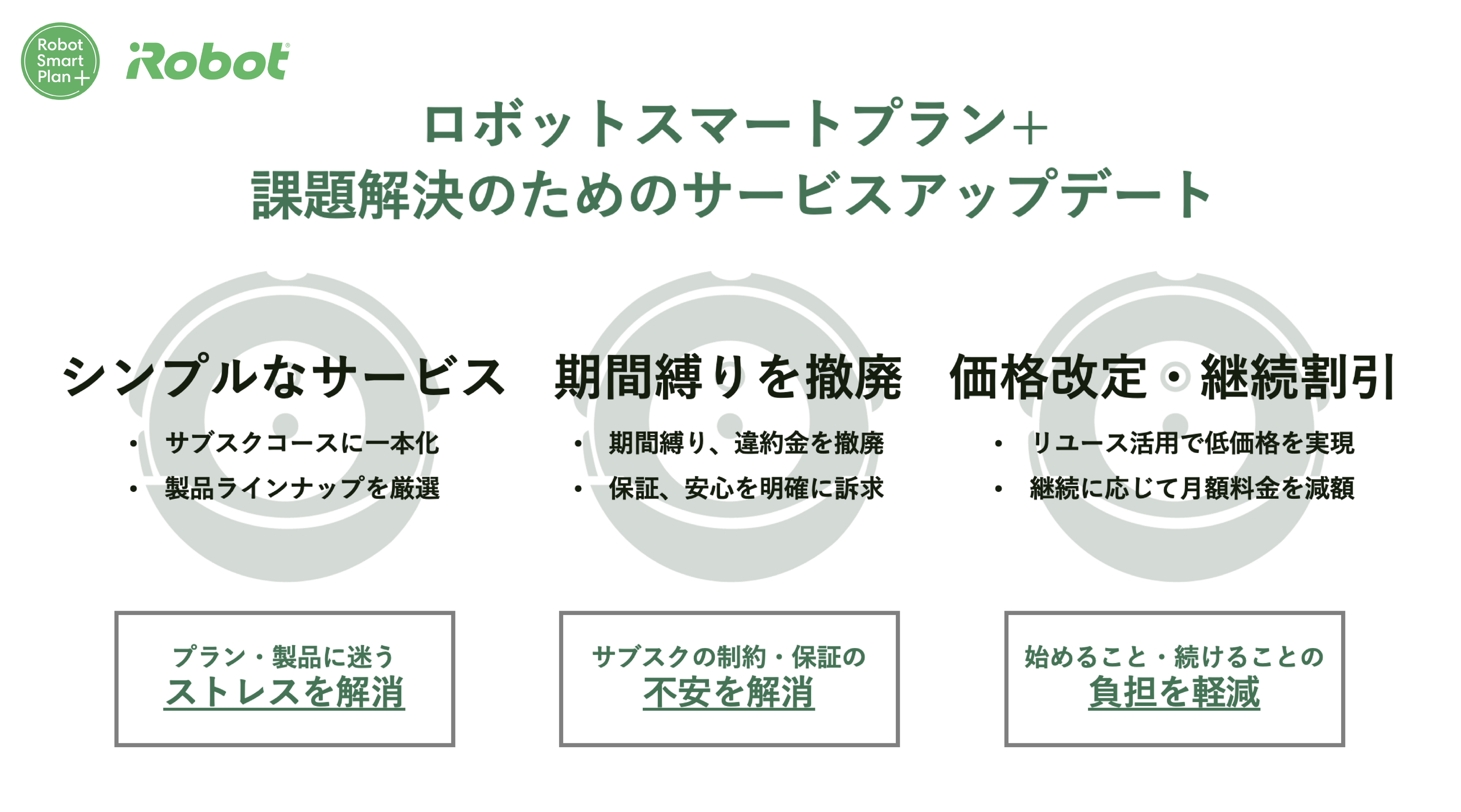 iRobot 自動掃除機 8/20→36,000 9/1→38,000料金改正 iRobot 自動