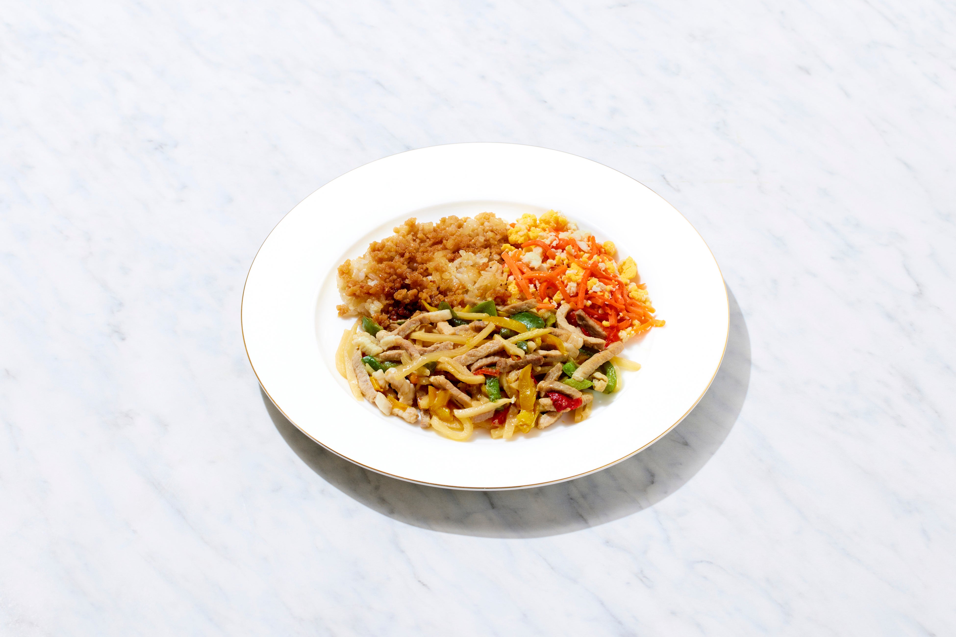 彩りチンジャオロースセット