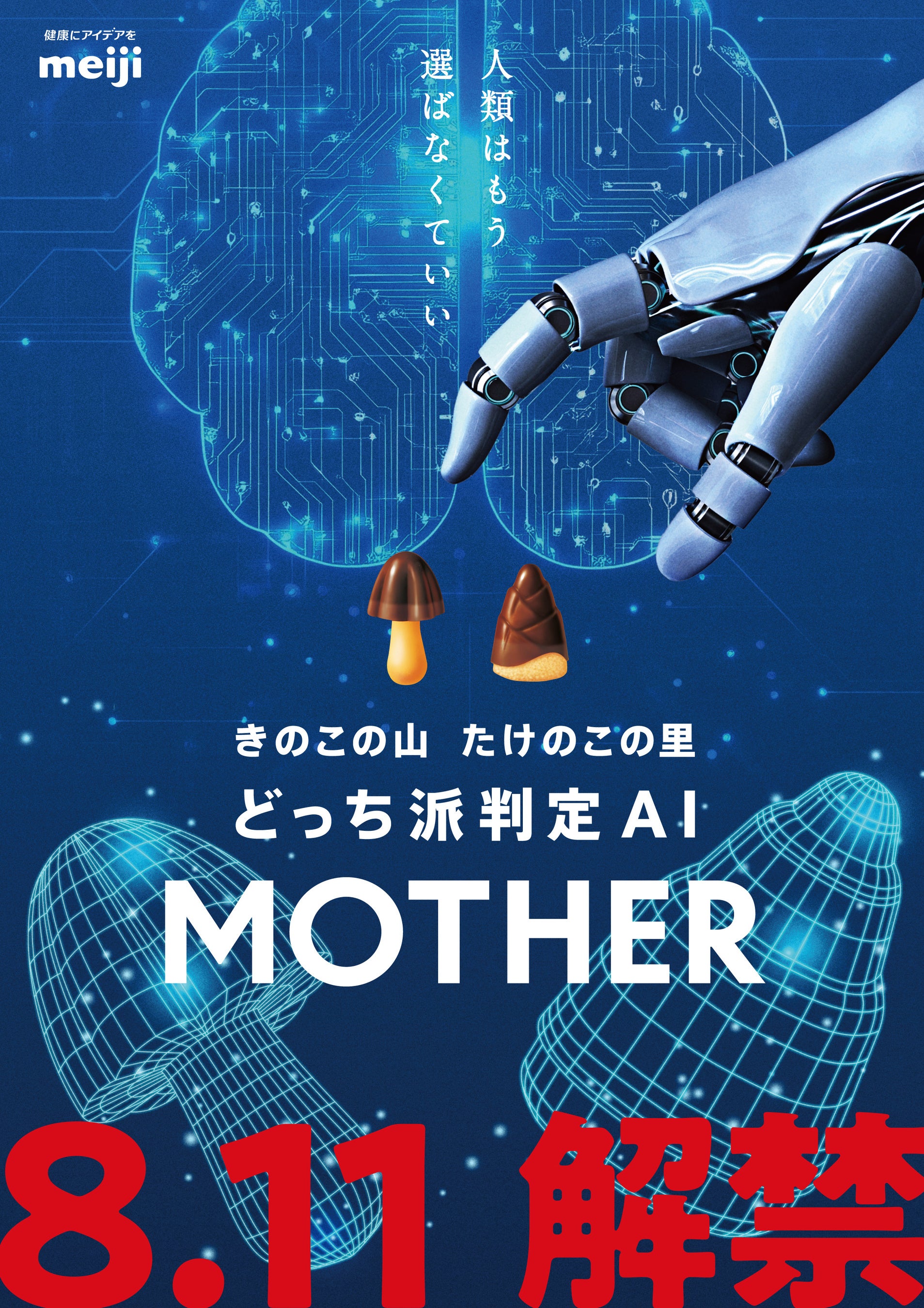 きのこの山・たけのこの里 どっち派判定AI 「MOTHER」体験