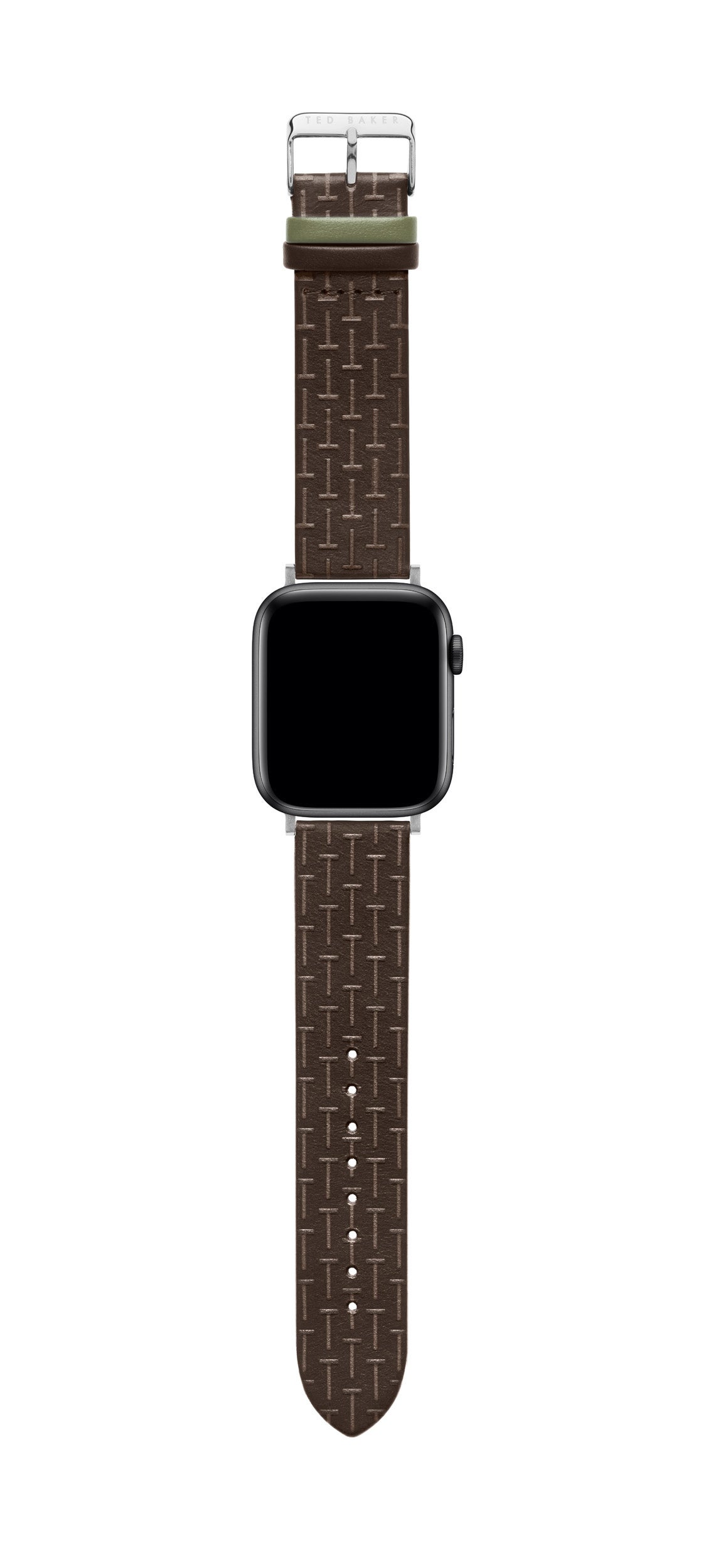 Ted Baker★ロゴ入り上質なレザーApple Watchストラップ tan Ted Baker☆ロゴ入り上質なレザーApple Watchストラップ tan