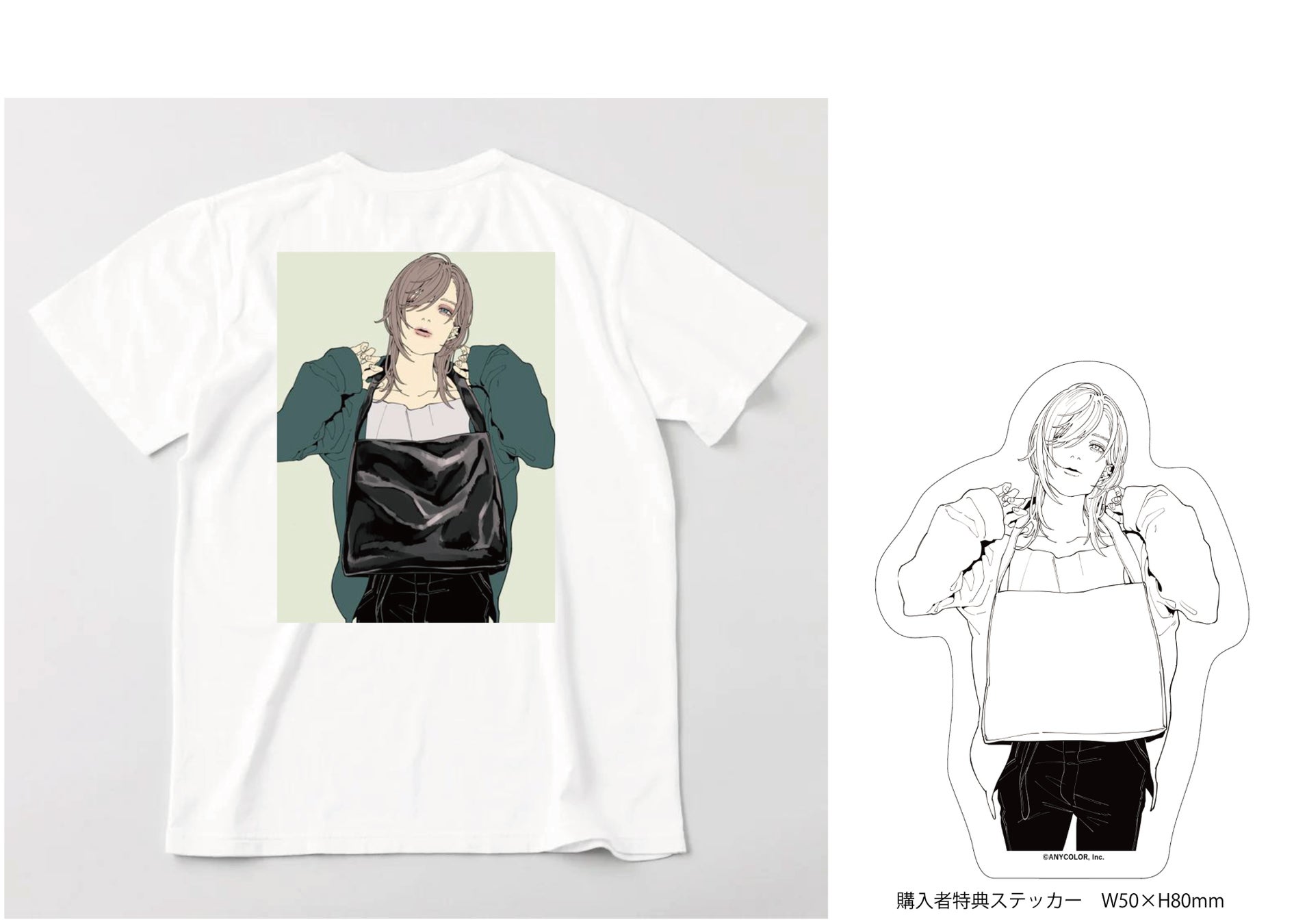 バックプリントTシャツ M,L各¥6,600(税込)