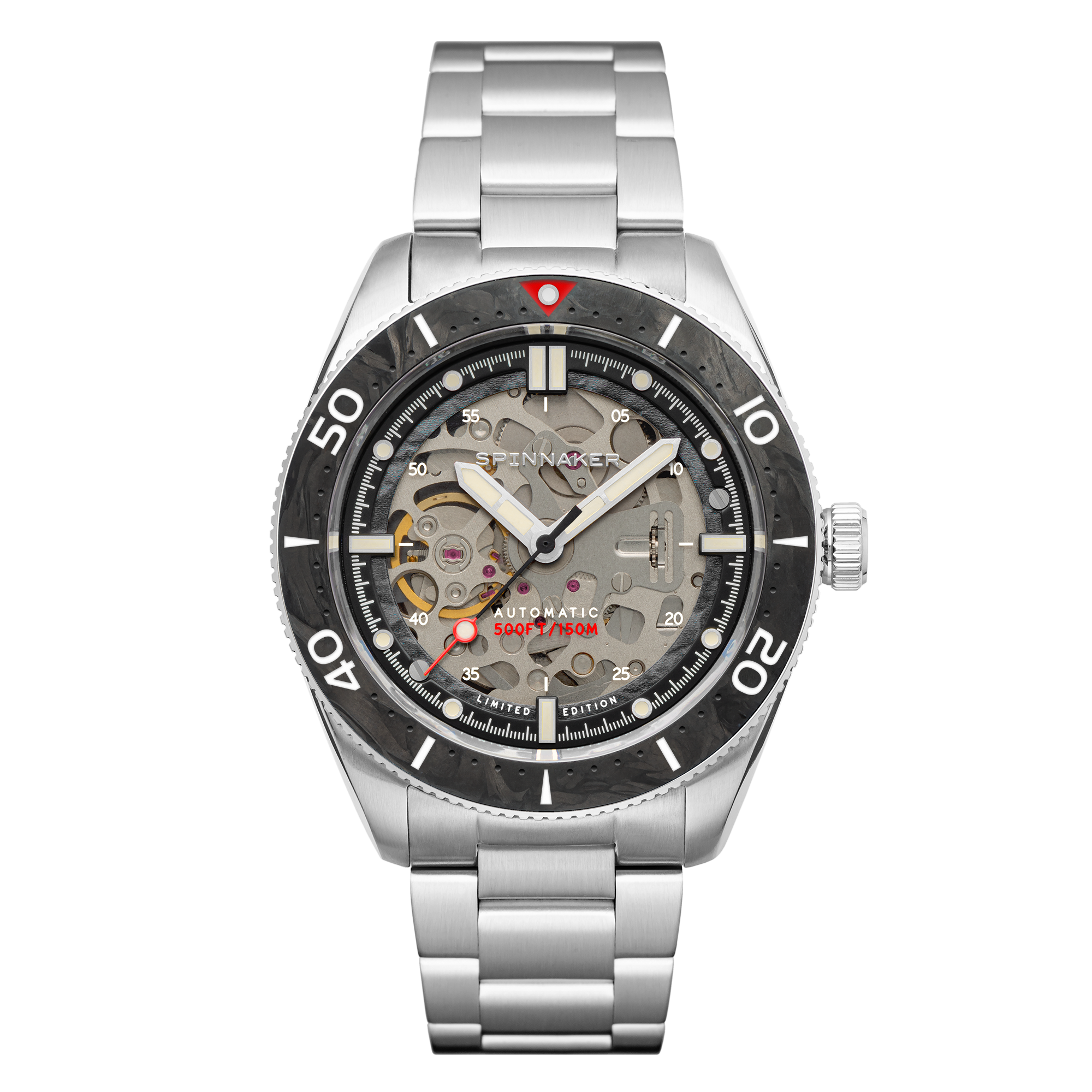 スピニカー クロフト 自動巻きイタリア 腕時計 スケルトン SP-5095-11 世界600本限定！『スピニカー（SPINNAKER）』から、フルスケルトン機械